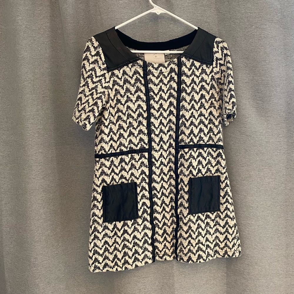 Black and white tunic from Anthropologie